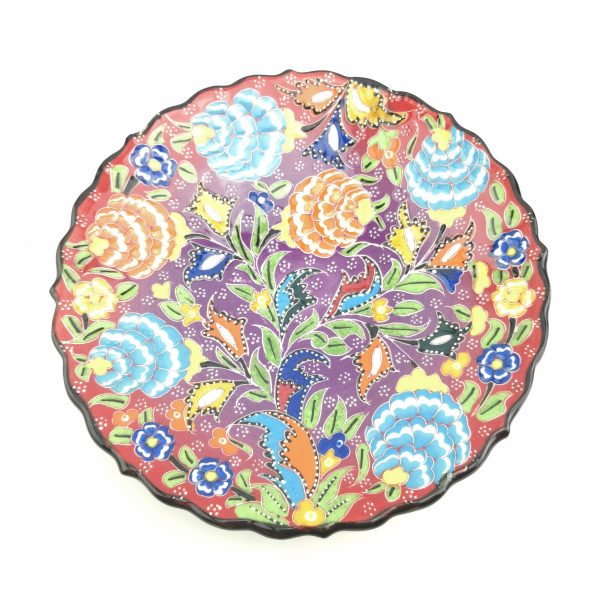 Traditional Wall Hanging Hand Painted Plate(18 cm) - 3 Different Colours - Image 4