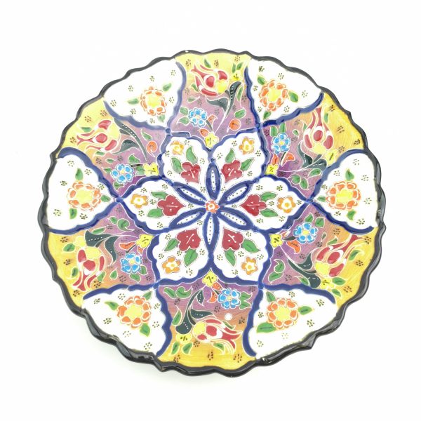 Traditional Wall Hanging Hand Painted Plate(18 cm) - 3 Different Colours - Image 5