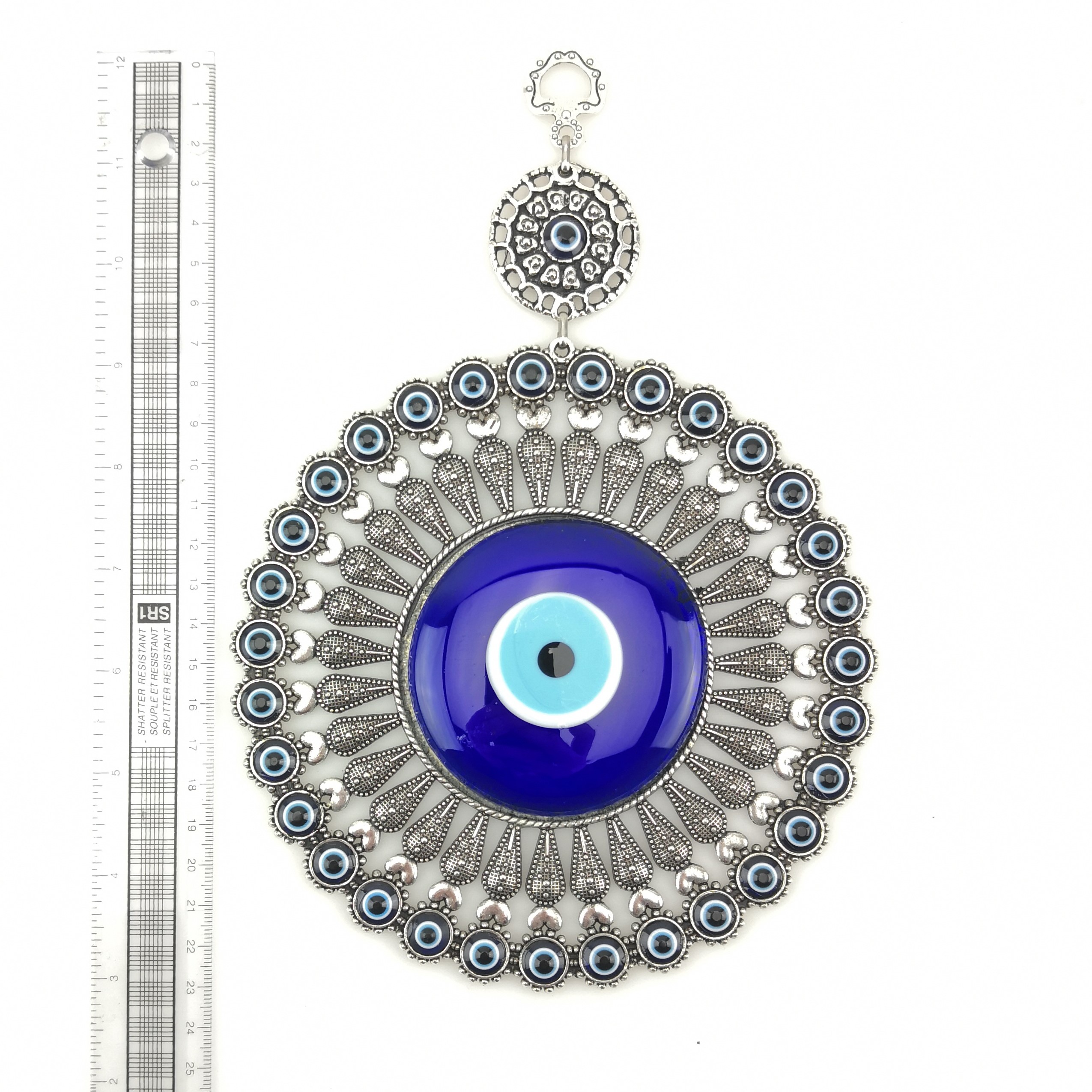 Handmade Wall Hanging - Evil Eye - Nazar Alloy - Image 3