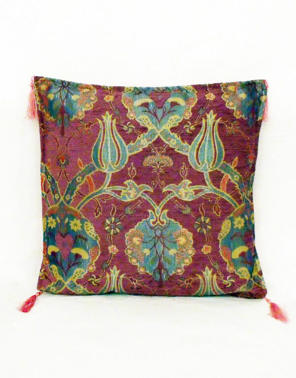 Anatolian Tulip Pattern Cushion Cover – Single Sided