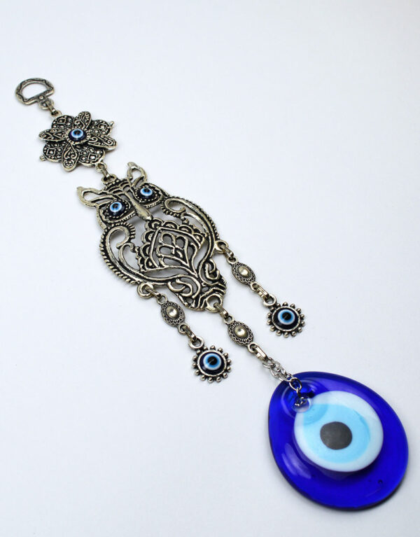 Owl Evil Eye – Nazar Alloy Wall Hanging - Image 6