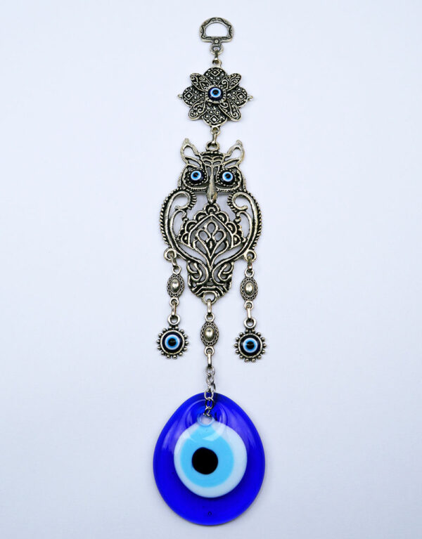 Owl Evil Eye – Nazar Alloy Wall Hanging