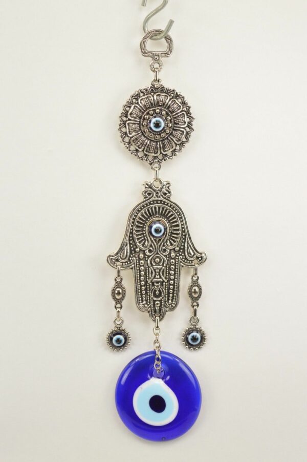 Hand of Hamsa – Fatima Evil Eye – Nazar Alloy Wall Hanging